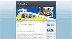 Desktop Screenshot of blog.bcsands.com.au